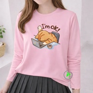 ACC WIJAYA | PREMIUM QUALITY | Long Sleeve T-Shirt Wanita KS1546 Cool & Sweat Absorbent Size XS SML 