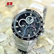 Jam Tangan Pria Swiss Army Dual Time Special Edition