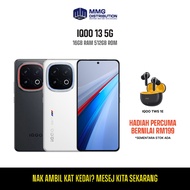iQOO 13 5G (16GB RAM 512GB ROM) - STOK SEDIA ADA, 1 Tahun iQOO Malaysia Waranti