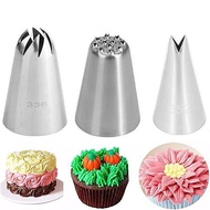 Low Price Spike 336 234 352 3-Piece Set Decorating Nozzle 304 Stainless Steel Cream Cake Baking Tool
