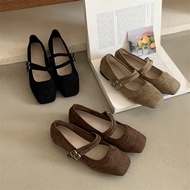 Fashion Leather Square Toe Popular Mules (Size 35-39)