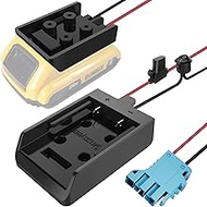 Power Wheel Adapter with Fuse&amp;Switch, Secure Battery Adapter for Dewalt 20V Lithium Battery, with 12 Gauge Wire&amp;Wire Harness Connector, Good Power Convertor for Peg-Perego Children Ride-on Cars