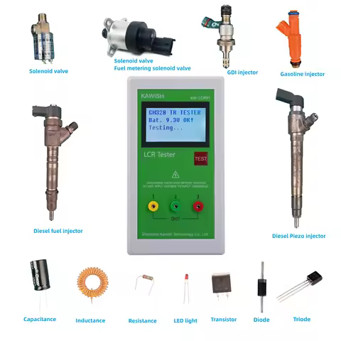 In-built Battery LCR01 TL-200 TR LCR ESR Resistance Capacitance Inductance Tester Diesel Common Rail