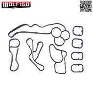 8pcs Penapis Minyak Perumahan Minyak Cooler Gasket Seal Set Untuk BMW N47 N57 4 + 6 Silinder Diesel 