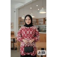 J12 BLOUSE BATIK MUSLIMAH LABUH