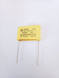 0.22UF 300VAC 224K 224PF 220NF 0.22UF 300V คาปาซิเตอร์GMF(แพ็ค1ตัว) 0.22UF 250V 0.22UF 250VAC Cสีเหล