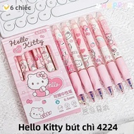 Sanrio Xong Xóa Được Bút Gel My Melody Cinnamoroll Hello Kitty Trái Tim Nữ Tính Bấm Bút 0.3 Mm Mỹ Đi