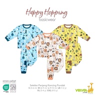 _3 SET LONG SET WITH SIDE BUTTONS VELVET S, M, L, LB, XL, XXL HAPPY HOPPING MOTIF