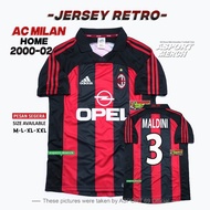 MILAN RETRO HOME JERSEY 2000 2002 ACMILAN RETRO JERSEY 00 02