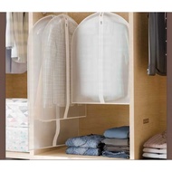 GANTUNGAN KWP PEVA Anti-Dust Zipper Clothes Cover Clothes Hanger Cover Gown Suit