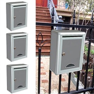 Aluminium Alloy Mailbox Wall Mounted Outdoor Letter Post Mail Box Peti Surat Self Assembly DIY