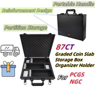 For NGC For PCGS Standard Slab Aluminum Alloy Graded Coin Slab Storage Box Display Case Can Hold 87 