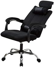 Office Chair Computer Chair Lift Swivel Chair Mesh Gaming Chair Ergonomic Reclining Recliner Office Chair Lumbar Support Game Chair (Color : Black) hopeful