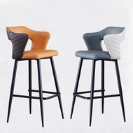 Nordic bar chair modern simple backrest chair home high bar chair light luxury designer dining bar chair high stool