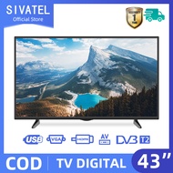 Sivatel Smart TV Digital 40/43inch TV LED Android 11.0 FHD Televisi Digital TV 40 inch Youtube/Netflix-WIFI