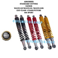 HONDA WAVE125 WAVE100 WAVE100R WAVE110 FUTURE DASH SM-SPORT EX5 CLASS 1 ONETEN REAR ABSORBER SET 340