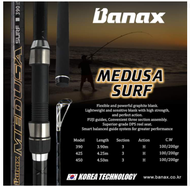 Banax Medusa 450 15 feet Surf Spinning Rod Korea Technology