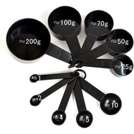 Professional Measuring Cup Brand Plastic Measuring Spoons 10 Size Options 1.25 ML up to 250 ML