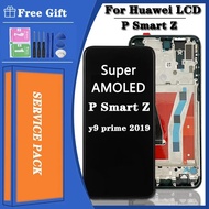 จอ LCD ขนาด 6.59 นิ้ว สำหรับ Huawei P Smart Z ชิ้นส่วนประกอบหน้าจอสัมผัส STK-LX1 สำหรับ Huawei Y9 Pr