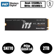 WD Black SN770 PCIe Gen4 x4 NVMe SSD (500GB/1TB/2TB)