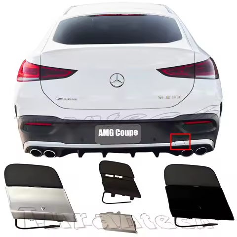Rear Tow Cover For 19-25 Mercedes-AMG GLE Coupe W167 C167 Only Fit GLE53AMG GLE63AMG GLE63S 4Matic b