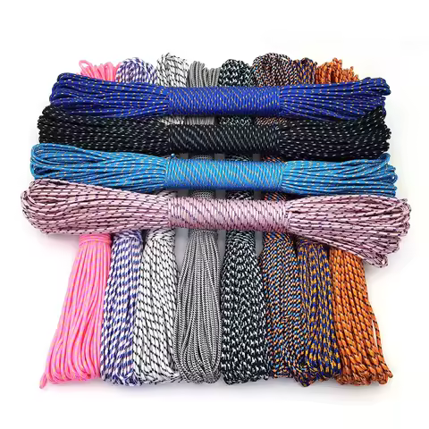 3mm Paracord Lanyard Rope Parachute Cord Hiking Camping Clothesline Tactical Bracelet Accessory Brac