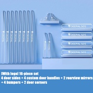 ZLWR DEEPAL S05 สติกเกอร์ต่อต้านการชนประตูรถ วัสดุซิลิโคนทนต่อรอยขีดข่วน