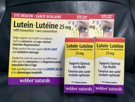 現貨！🇨🇦🇨🇦直送Webber Naturals-特強護眼葉黃素Lutein 精華 (25 毫克) 175 粒軟膠囊