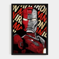ZENi Ironman Framed Poster Print | A3 A2 A1 Wall Art & Home Decoration - "Ironman The Avenger"