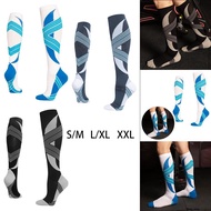[xdnblun] 1 Pair Compression Socks Knee High Socks for Sport, Athletic, Edema, , Varicose Veins, Tra