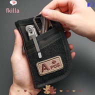 FKILLA EDC Tool Storage Bag, Portable Mini Credit Card Wallet Organizer,  Nylon Multipurpose EDC Pou