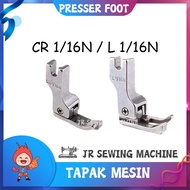 CR1/16N and L1/16N High and Low Industrial Sewing Machine Presser Foot / Tapak Tinggi Rendah