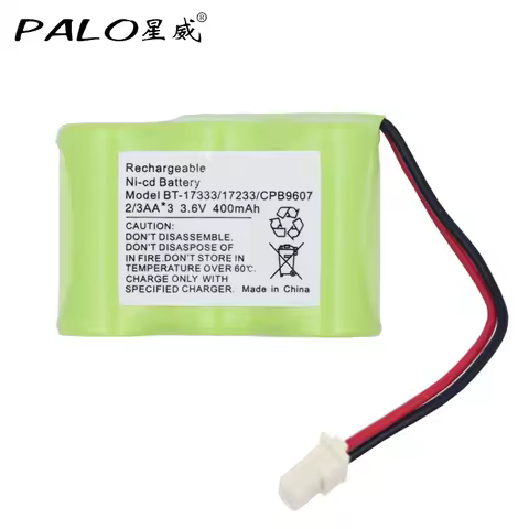 PALO 3.6V NI-CD Cordless Phone Battery 2/3AA*3 400mAh Replacement Batteries For Vtech BT-17333 BT-27