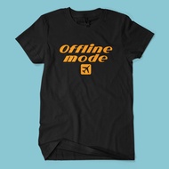 OFFLINE MODE T-Shirt Hobby Aviation Aviation Lovers Airplane Unisex Cotton Combed