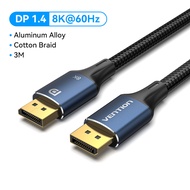 Vention Display port 1.4 cable Male to Male 8K 60HZ 144HZ สายเคเบิลจอแสดงผล HDR สำหรับจอแสดงผล HDTV