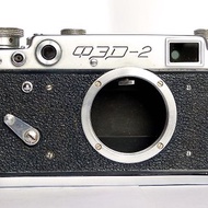 FED 2 type III C grey body USSR rangefinder film camera 35 mm M39 mount