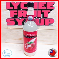 Top Creamery Lychee Fruit Syrup Bottle 1kg | Made for Coffee Tea Soda & Coctails | Syrup | Top Cream