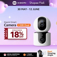 [GLOBAL VERSION ] Xiaomi Smart Camera C300 Dual | 2K 3MP HD Resolution | 360° Pan & Tilt | AI Detect