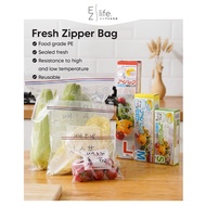 Beg Plastik Zip Kunci Sendiri EzLife Fresh Zipper Bag Reusable Double ZipLock Seal Bag Food Storage 
