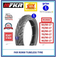 [FOC TUBELESS VALVE] FKR MOTORCYCLE TYRE RS900 (BUNGA TAJAM) 70/80-17, 80/80-17, 70/90-17, 80/90-17,