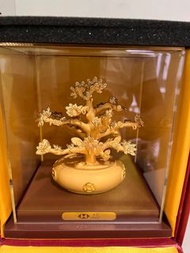 HSBC 匯豐 金錢樹鍍金擺設