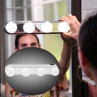 Portable 4 LED Bulbs Super Bright Cosmetic Make Up Vanity Mirror Light Lamp