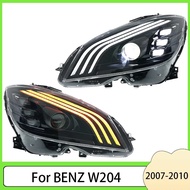 Led Parts for W204 Headlights for Mercedes C-Class W204 2007-2010 Headlight Halogen Xenon Upgrade To