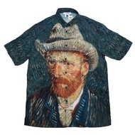 kemeja pria Bershka x Van Gogh
