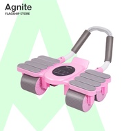 Agnite Exercise Roller Abdominal 4-Wheel Machine Ab Ab Roller