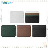 SUSUN Credit Card Sleeve, Ultra-thin PU Leather Card Holder, Bag Double-sided Wallet Coin Pouch Card
