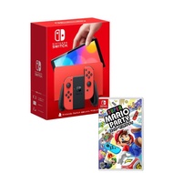 Nintendo Switch 主機 瑪利歐亮麗紅 (OLED版)+超級瑪利歐派對 亞版 中文版