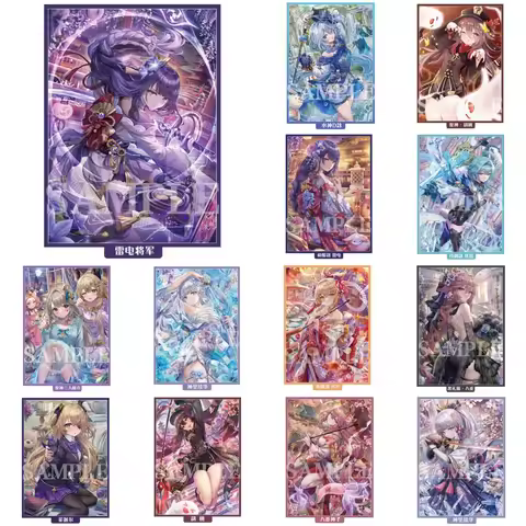 60pcs 67x92mm Game Genshin Impact Beelzebul Raiden Shogun Yae Miko Kamisato Ayaka Card Sleeves Anime