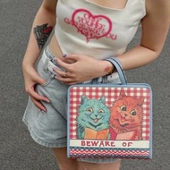 Gucci/古馳兒童貓咪包兒童 托特包 手提包 尺寸約17*10*5cm