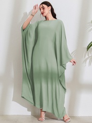 Ramadan Eid Khimar Oversize Butterfly Batwing Abaya Dubai Turkey Islam Muslim Kaftan Modest Dress Fo